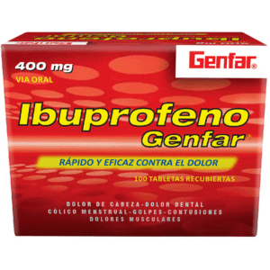 IBUPROFENO 400MG GENFAR TABLETAS VIA ORAL UNIDAD
