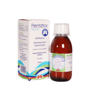 PENTATOX SOLUCIÓN ANTITUSIVO ANTIHISTAMÍNICO EXPECTORANTE, 150 mL.
