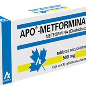 APO-METFORMINA, TABLETAS RECUBIERTAS, CAJA CON 30 TABLETAS - UNIDAD