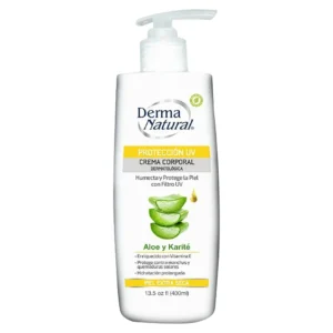 DERMA NATURAL PROTECCIÓN UV CREMA CORPORAL ALOE Y KARITÉ, 400mL.