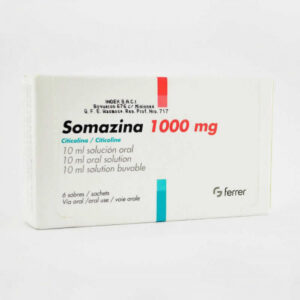 SOMAZINA 1000MG SACHETS DE 10ml, CAJA CON 6 SACHETS.