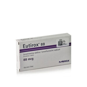 EUTIROX 88MCG TABLETAS VIA ORAL CAJA X 50 UNIDADES
