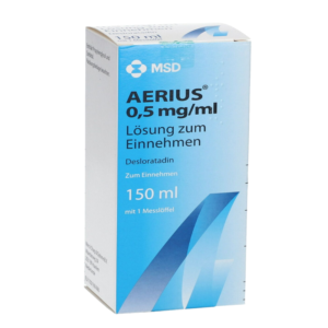 AERIUS 0.5 mg/mL JARABE, 60 ML, UNIDAD.