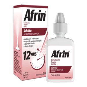 AFRIN ADULTO DESCONGESTIONANTE SOLUCIÓN NASAL EN SPRAY 15ML.