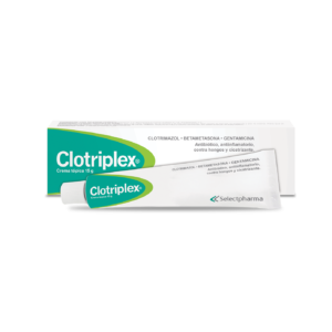 CLOTRIPLEX CREMA, ANTIBIÓTICO, ANTIINFLAMATORIO, CONTRA HONGO Y CICATRIZANTE, 15g.