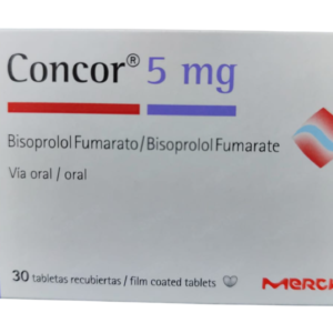 CONCOR 5mg. TABLETAS RECUBIERTAS - CAJA CON 30 TABLETAS