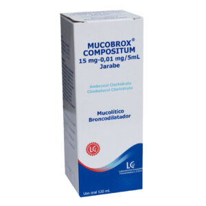 MUCOBROX COMPOSITUM JARABE MUCOLÍTICO BRONCODILATADOR, 120 mL.
