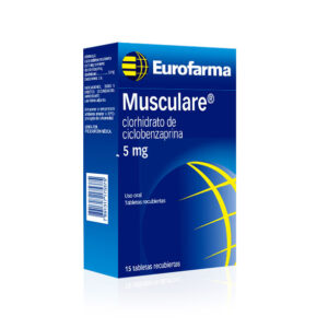 MUSCULARE 5mg, TABLETAS RECUBIERTAS, CAJA CON 15 TABLETAS, UNIDAD.