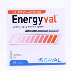 ENERGYVAL SOLUCIÓN ORAL 5g/10ml SABOR NARANJA - UNIDAD