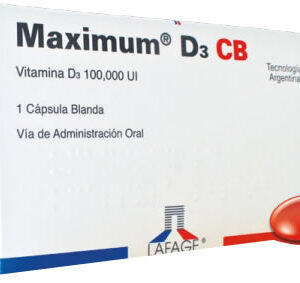 MAXIMUM D3 CB, VITAMINA D3, CAJA CON 1 CÁPSULA BLANDA.