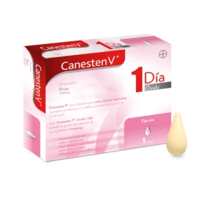 CANESTEN V 1 DÍA, ÓVULO VAGINAL, CAJA CON 1 ÓVULO.