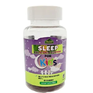 SLEEP MELATONIN GUMMIES FOR KIDS ALFA, SABOR BLACKBERRY, 60 GUMMIES.