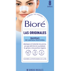 BIORÉ BANDAS NASALES DE LIMPIEZA PROFUNDA, CAJA CON 8 BANDAS.