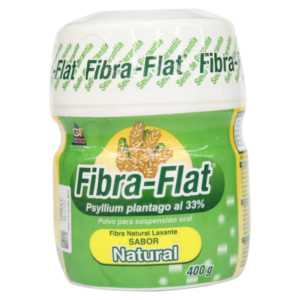 FIBRA-FLAT PSYLLIUM PLANTAGO AL 33%, POLVO PARA SUSPENSIÓN ORAL, NATURAL.