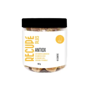 RECUPÉ PLUS ANTIOX JENGIBRE, CÚRCUMA Y VITAMINA C, 48 GOMITAS.
