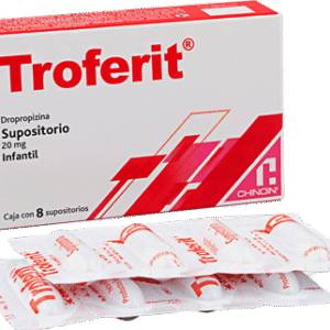 TOFERIT SUPOSITORIO INFANTIL, CAJA CON 6 SUPOSITORIOS, UNIDAD.