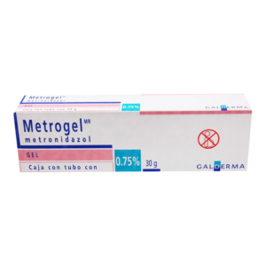 METROGEL METRONIDAZOL 0.75%,  GEL EN TUBO, CONTENIDO 30G.