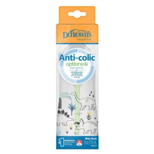 DR. BROWN´S BIBERON PARA BEBÉ ANTI-CÓLICO, CUELLO ANCHO, CAPACIDAD 270mL.