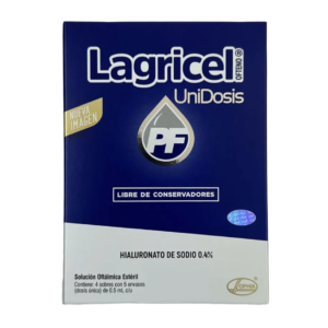 LAGRICEL PF UNIDOSIS SOLUCIÓN OFTÁLMICA ESTÉRIL, 4 SOBRES CON 5 ENVACES (DOSIS ÚNICA) 0.5 mL C/U.