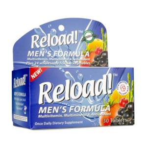 RELOAD MULTIVITAMÍNICO, MULTIMINERAL & ANTIOXIDANTE, FÓRMULA PARA HOMBRES, 30 TABLETAS.