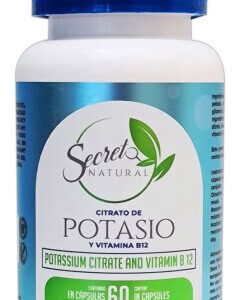 CITRATO DE POTASIO Y VITAMINAS B1, B6 Y B12, 90 CÁPSULAS.