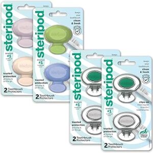 STERIPOD PROTECTOR PARA CEPILLO DE DIENTES, 2 UNIDADES.
